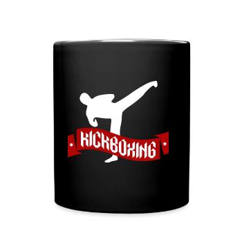 Kickboxing Gift Martial Arts - Full Colour Mug - black - Front