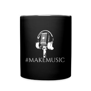 chanteur musicien studio musicien - Mug uni - noir - Devant