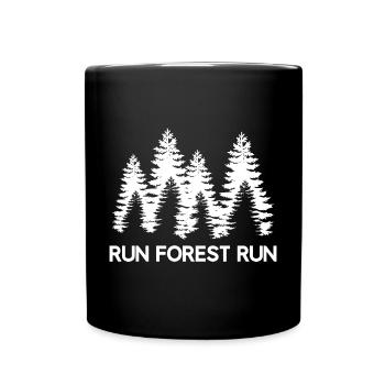 Run Forest Run - Full Colour Mug - black - Front