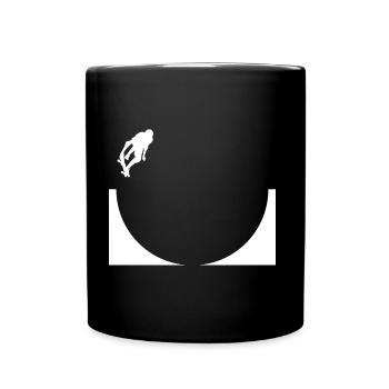 Skater Skate Skateboard Sk8 Halfpipe - Full Colour Mug - black - Front