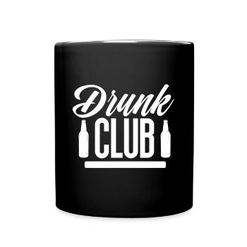 Drunk Club - Tasse einfarbig - Schwarz - Vorne