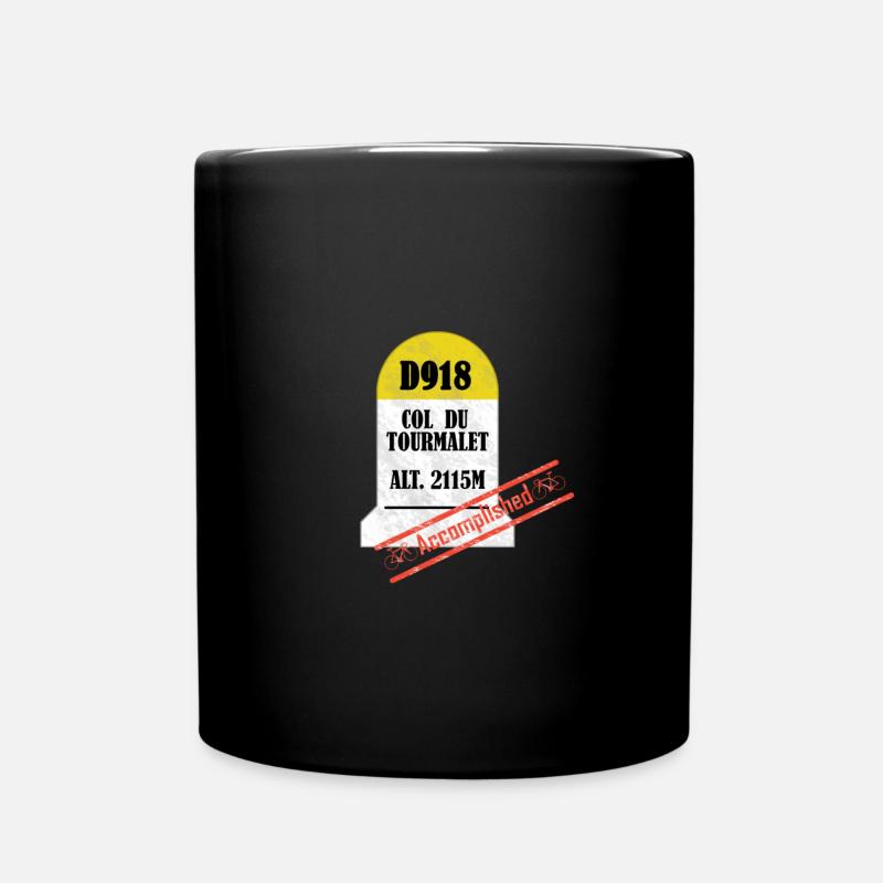 Col du Tourmalet - Tasse einfarbig - Schwarz