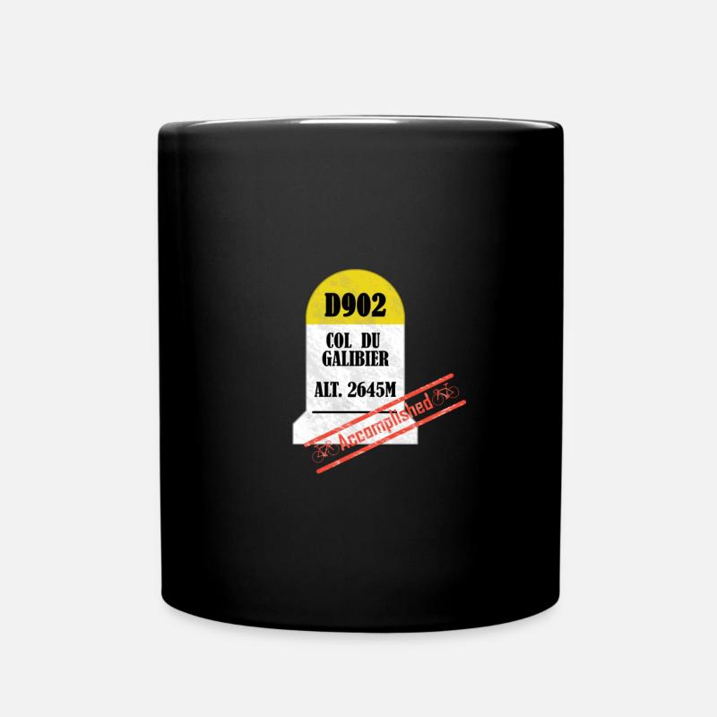Col du Galibier - Tasse einfarbig - Schwarz