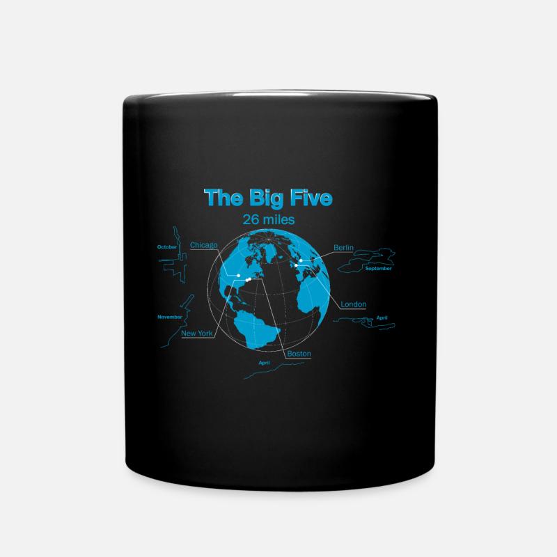 Die Big Five - Tasse einfarbig - Schwarz