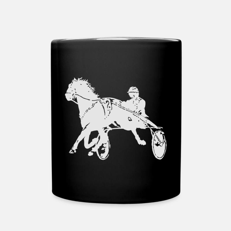 Courses de chevaux de trot - Mug uni - noir