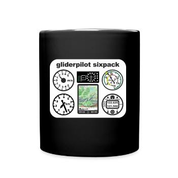 sixpack glider glider glide - Full Colour Mug - black - Front