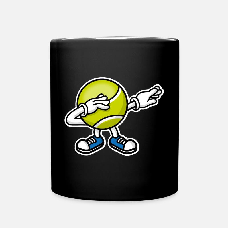 Dab dabbing tennis ball﻿ - Tasse einfarbig - Schwarz