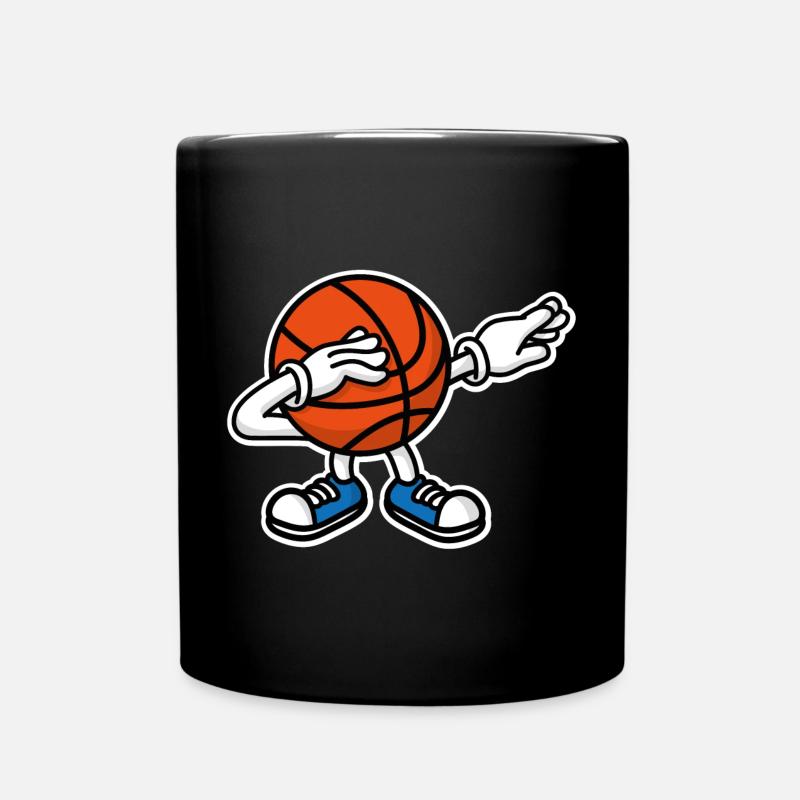 Dab dabbing basketball ball﻿ - Tasse einfarbig - Schwarz