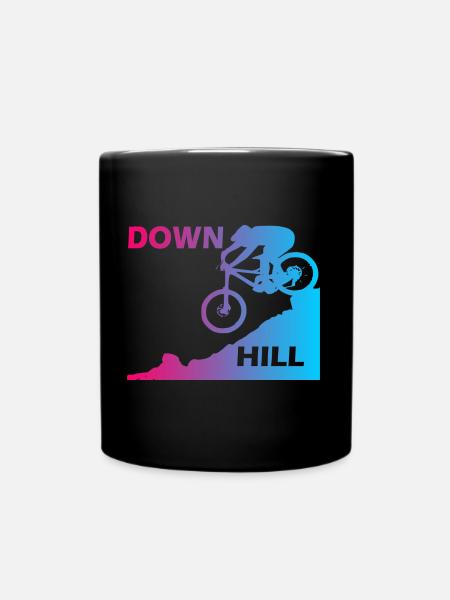 Downhill - Tasse einfarbig - Schwarz