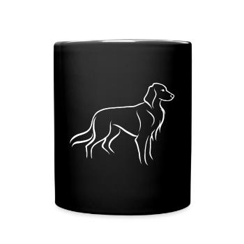 Setter standing - Full Colour Mug - black - Front