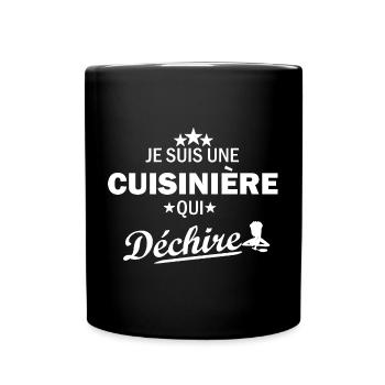 Je suis une Cuisinière qui Déchire - Cuisine - Mug uni - noir - Devant