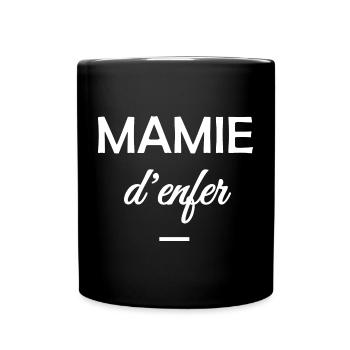 Mamie d'enfer - Mug uni - noir - Devant