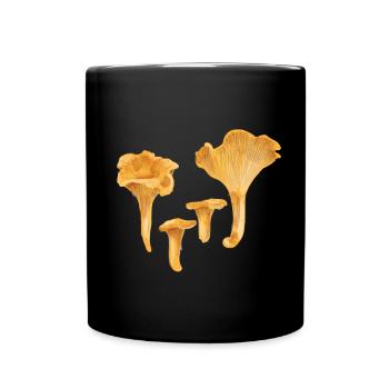 Chanterelles jaunes - Mug uni - noir - Devant
