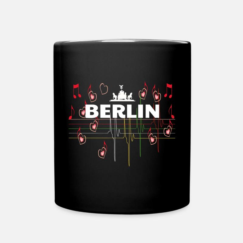 I Love Berlin - Tasse einfarbig - Schwarz