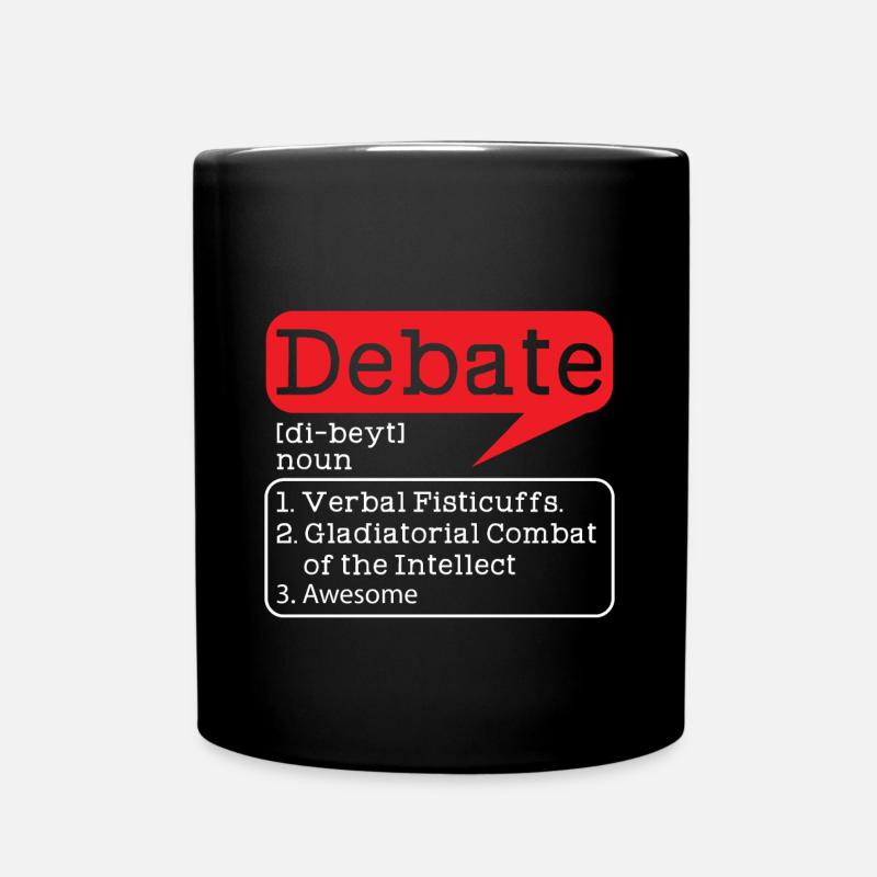 Debatte - Tasse einfarbig - Schwarz