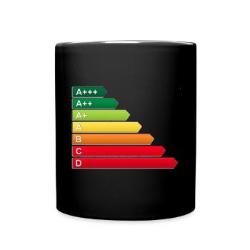 Label énergétique SF - Mug uni - noir - Devant
