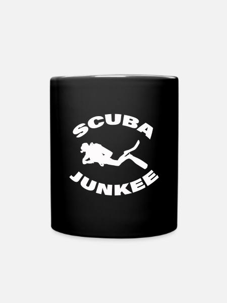 SCUBA JUNKEE - Mug uni - noir