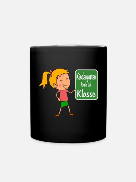 Kindergarten - Tasse einfarbig - Schwarz