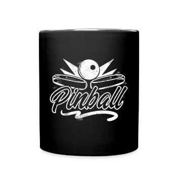 Pinball - Tasse einfarbig - Schwarz - Vorne