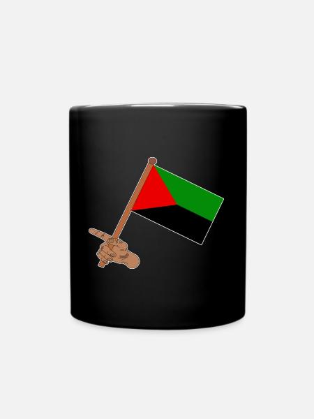 Drapeau de la martinique dans la main - Mug uni - noir
