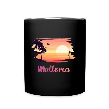 Ich liebe Mallorca - Tasse einfarbig - Schwarz - Vorne