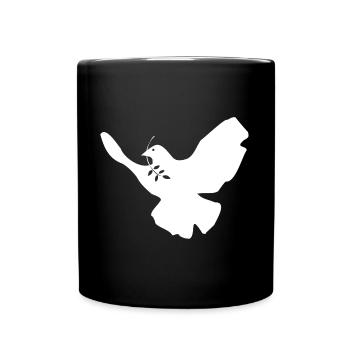 Dove of Peace - Full Colour Mug - black - Front
