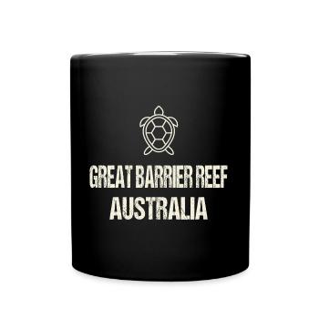 THE GREAT BARIER REEF - AUSTRALIA - Tasse einfarbig - Schwarz - Vorne