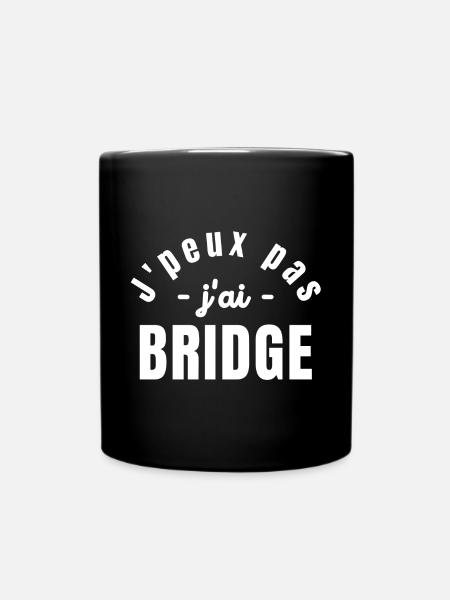 Bridge, joueur de Bridge, jouer au Bridge - Mug uni - noir