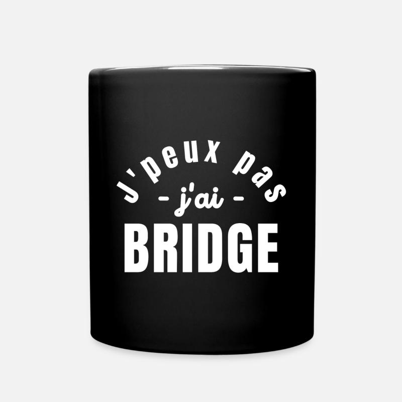 Bridge, joueur de Bridge, jouer au Bridge - Mug uni - noir