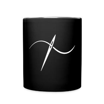 Knitting Sewing Crochet - Full Colour Mug - black - Front
