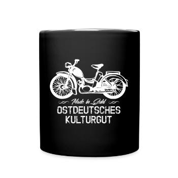 Simson SR2 - Ostdeutsches Kulturgut - DDR - Suhl - Tasse einfarbig - Schwarz - Vorne