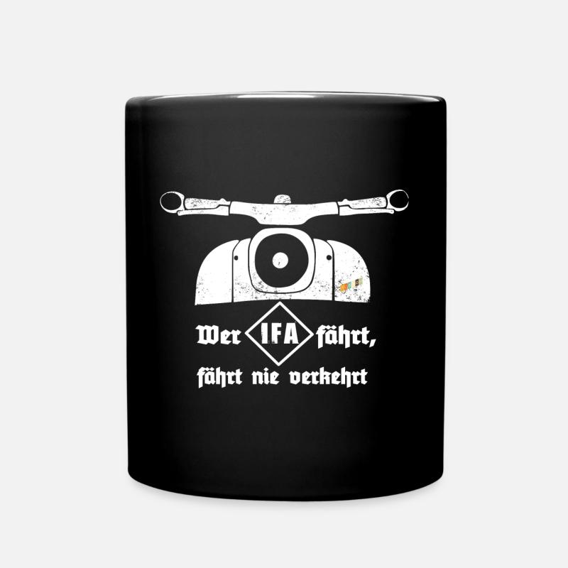 Ostkult - Schwalbe - IFA Simson DDR - Tasse einfarbig - Schwarz