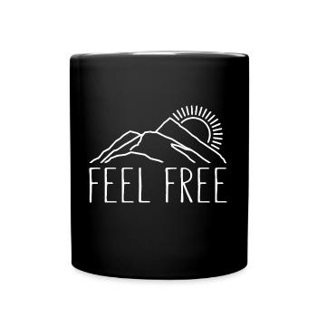 Feel Free - Full Colour Mug - black - Front