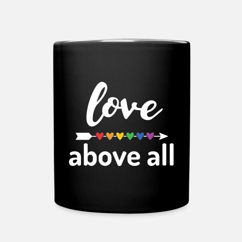 Love Above All - Full Colour Mug - black