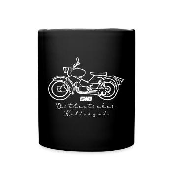 Simson Star SR4-1 - DDR - Moped Suhl - Tasse einfarbig - Schwarz - Vorne