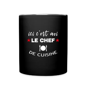 Chef Autoproclamé de Cuisine Humoristique - Mug uni - noir - Devant