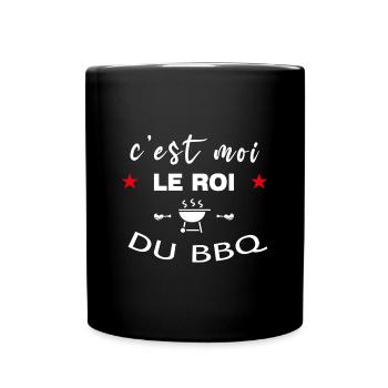 C'est moi le roi du barbecue - Mug uni - noir - Devant