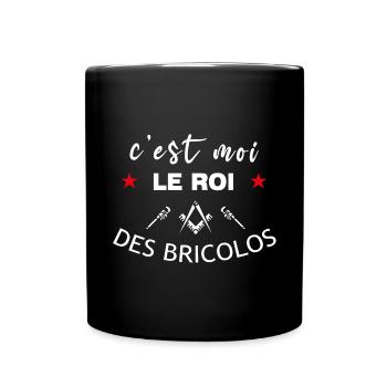 C'est Moi Le Roi Des Bricolos - Mug uni - noir - Devant