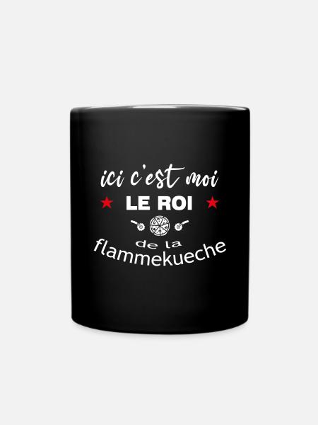 Voici Moi Le Roi de la Flammekueche - Mug uni - noir
