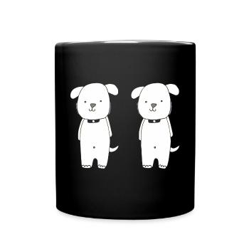 dog brothers - Full Colour Mug - black - Front