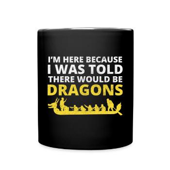 Dragon Boat Racing Crew Paddlers Water Sport - Full Colour Mug - black - Front