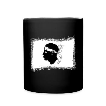 Corsica Flag Corsica Flag Corsica Corsica - Full Colour Mug - black - Front