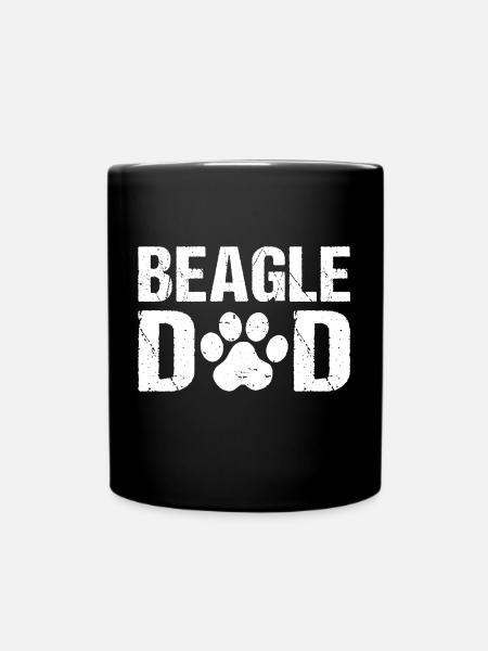 Beagle Papa Beagle Chiens - Mug uni - noir