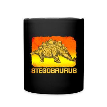 Stegosaurus - Full Colour Mug - black - Front