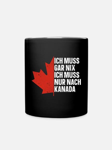 Kanada - Tasse einfarbig - Schwarz