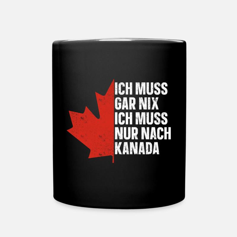 Kanada - Tasse einfarbig - Schwarz