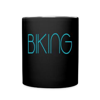 biking - Tasse einfarbig - Schwarz - Vorne