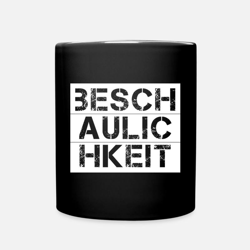 Beschaulichkeit - Tasse einfarbig - Schwarz