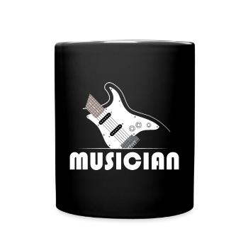 musicien musicien eGuitar Guitar Band Musicien - Mug uni - noir - Devant