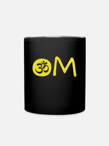 Om Chakra - Tasse einfarbig - Schwarz
